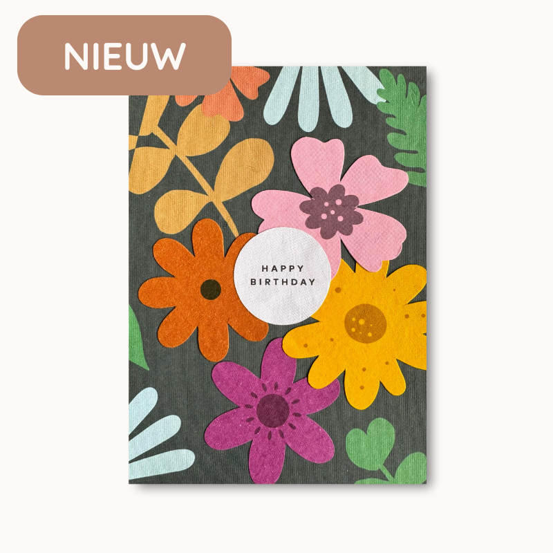 Birthday Petals - Wenskaart