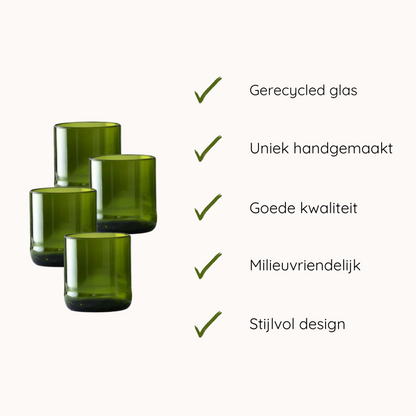 Dafu drinkglazen - set van 4
