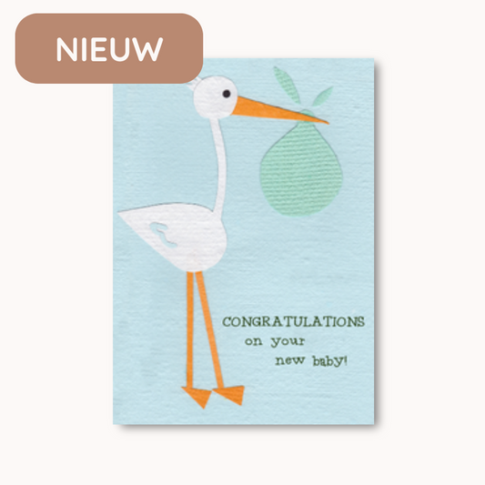 Graceful Stork - Wenskaart