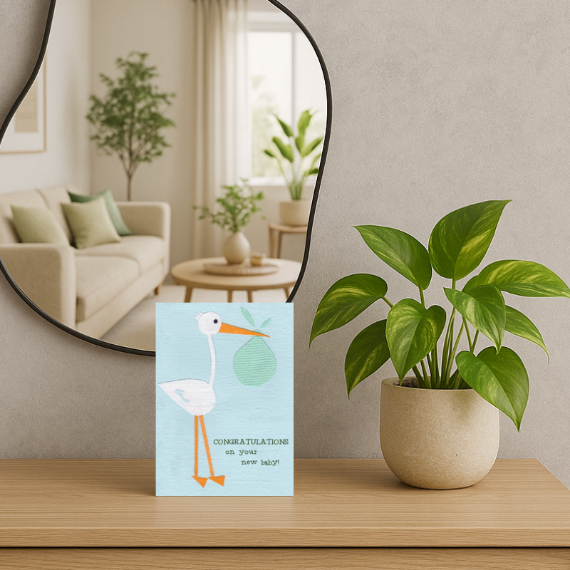 Graceful Stork - Wenskaart