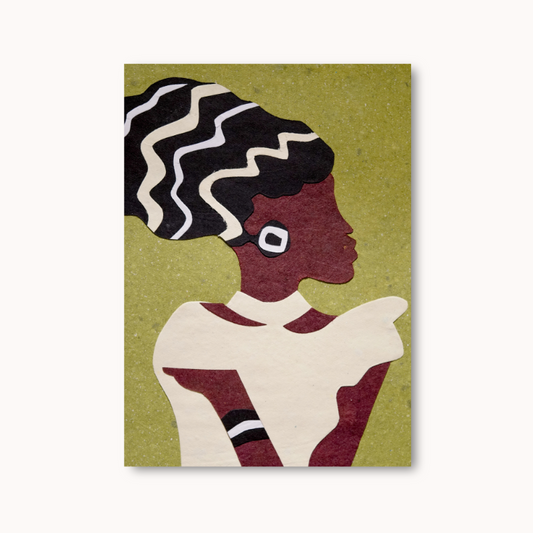 African Lady - Wenskaart