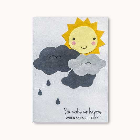 You make me Happy - Wenskaart