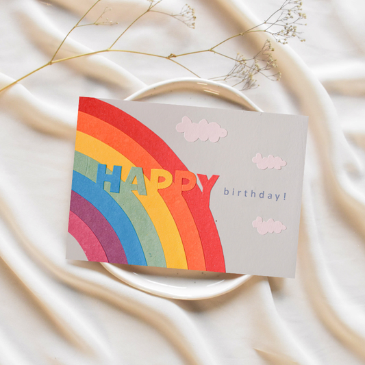 Birthday Rainbow - Wenskaart